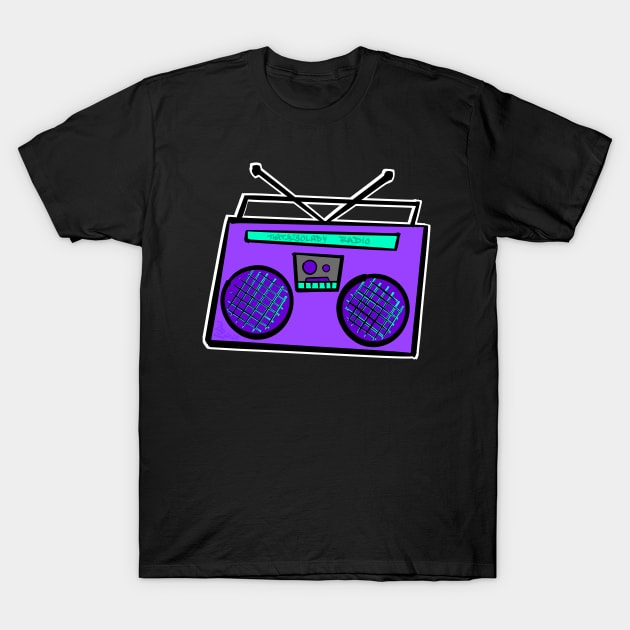 Purple Boombox T-Shirt by That5280Lady